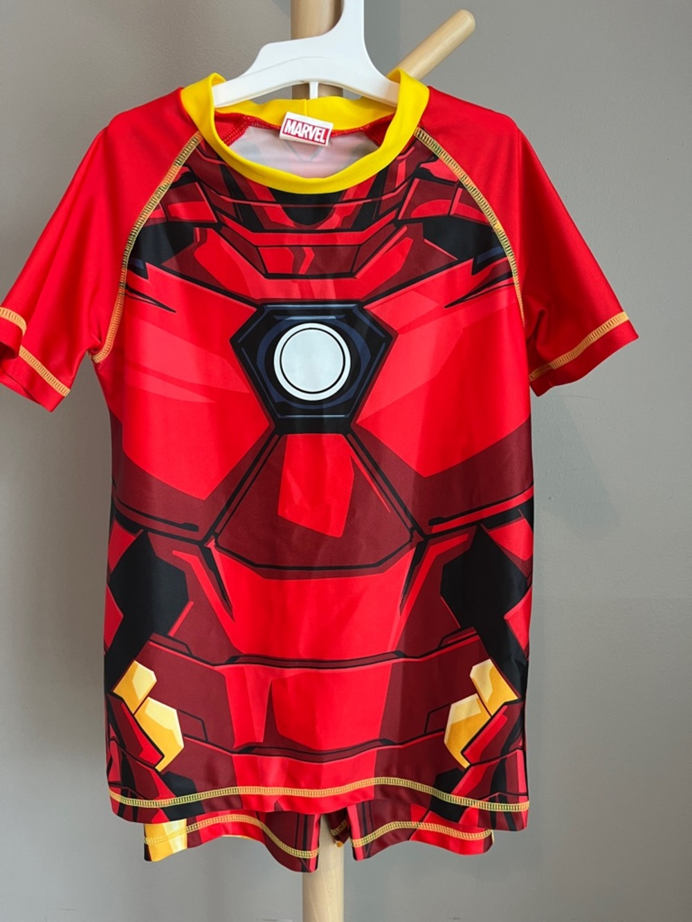 ⭐️⭐️ PICK 5 / $20 Marvel Red and Yellow Iron Man Kids Swim set Size 8